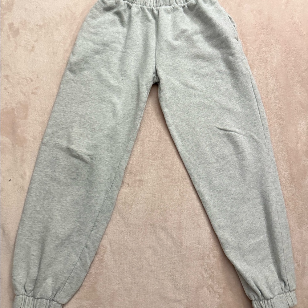 Brandy Melville Light Grey Jogger Sweatpants